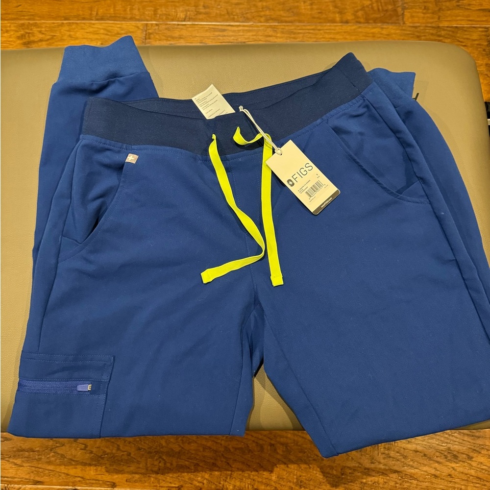 FIGS Zamora Jogger 2.0 Petite Small in electric blue